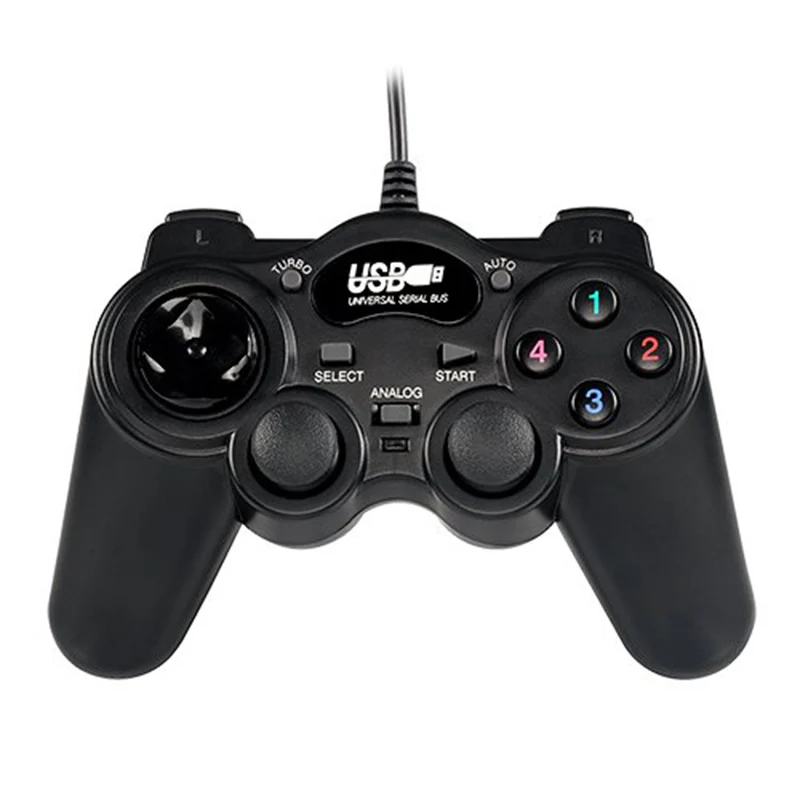 Игровой контроллер USB проводной джойстик геймпад с двойной вибрацией Джойстик