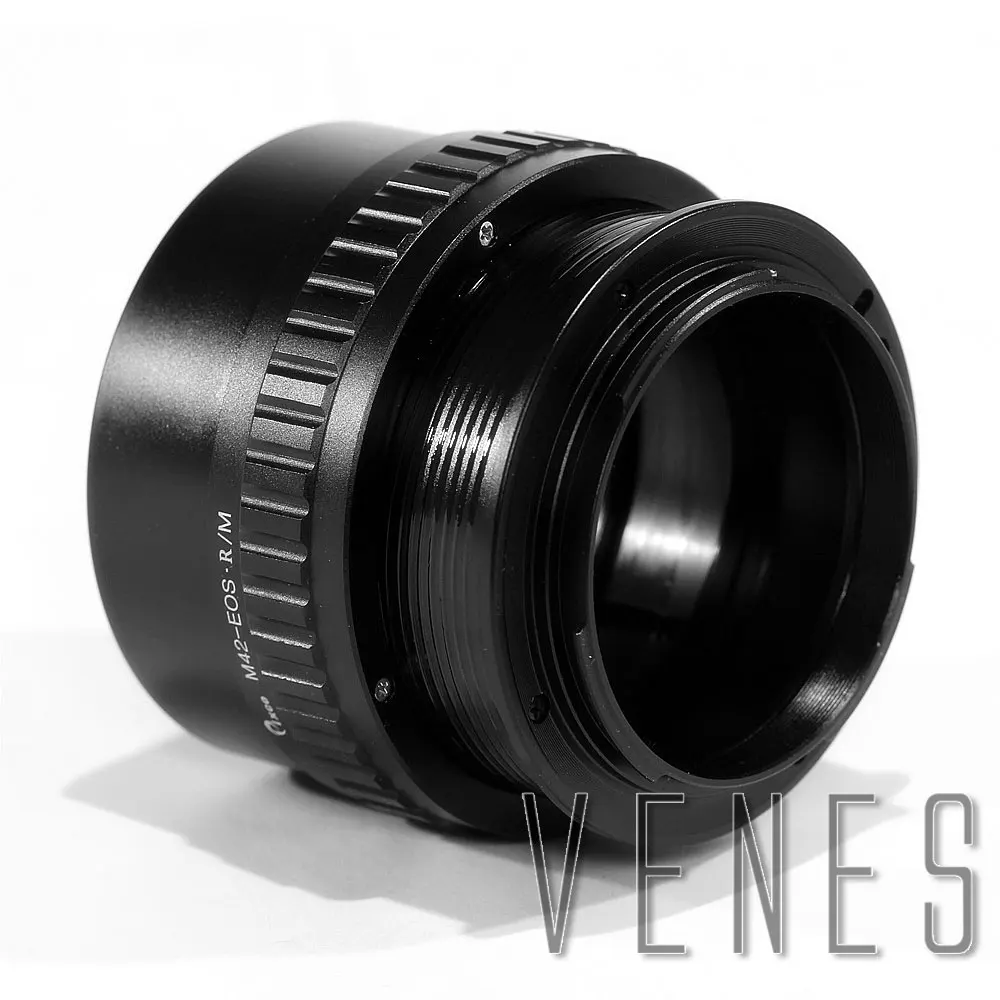 Adaptador para Lente Compatível com M42 para Câmera Venes Adaptador Ajustável Macro-para Lente Infinita Canon Eos