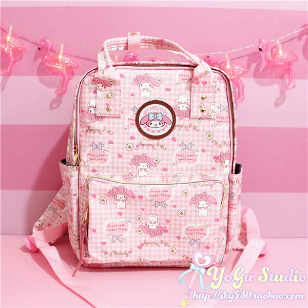 Милый мультяшный Оригинальный рюкзак My Melody детские розовые школьные ранцы сумки