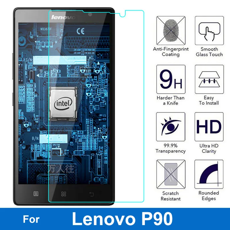 Оригинальное закаленное стекло Nicotd 9H для Lenovo P90 P 90 Защита экрана vibe K80 K80m двойная
