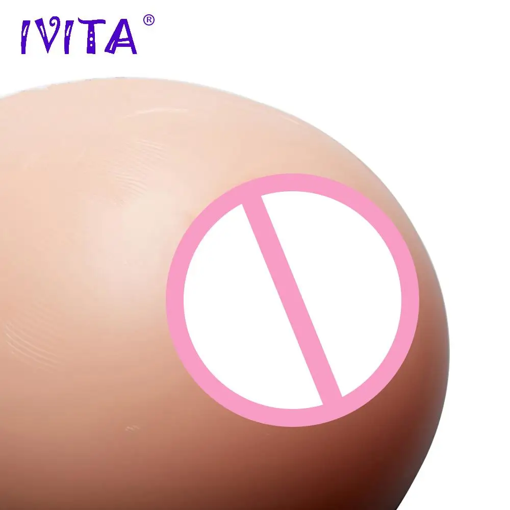 IVITA 2400 г огромный Трансвестит реалистичные силиконовые формы груди для косплея