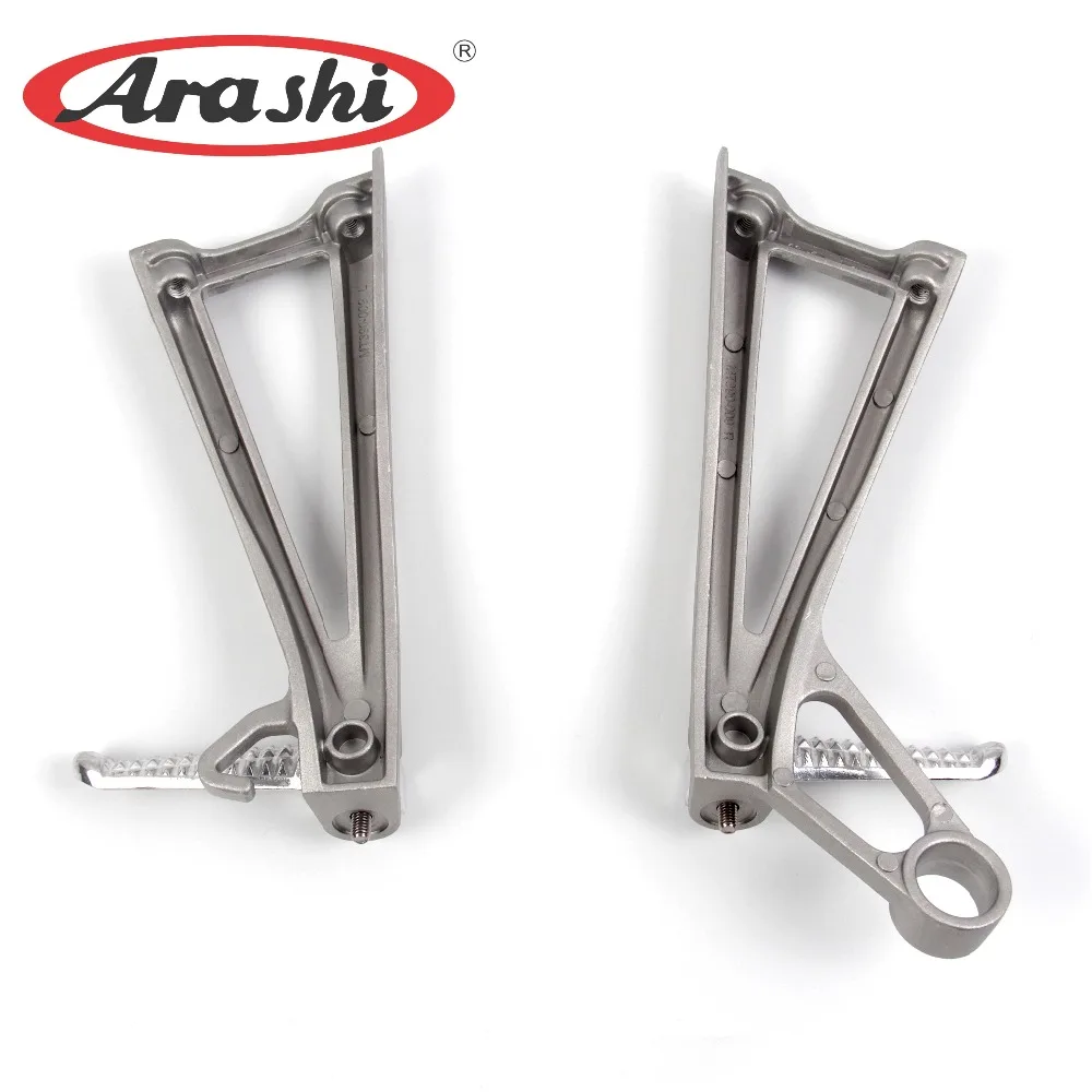 ARASHI Motorcycle Rear Foot Pegs Footrests Pedals For Yamaha YZF R6 2003 2004 2005 YZF-R6 Passenger Rest Brackets Aluminum | Автомобили и