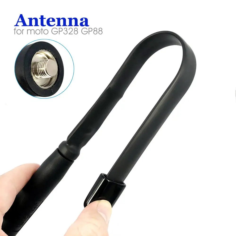 Тактическая Складная Антенна для Motorola GP328 GP338 GP88 GP88S EP450 HT1250 рация двухстороннее радио двухдиапазонный УКВ 8 Вт