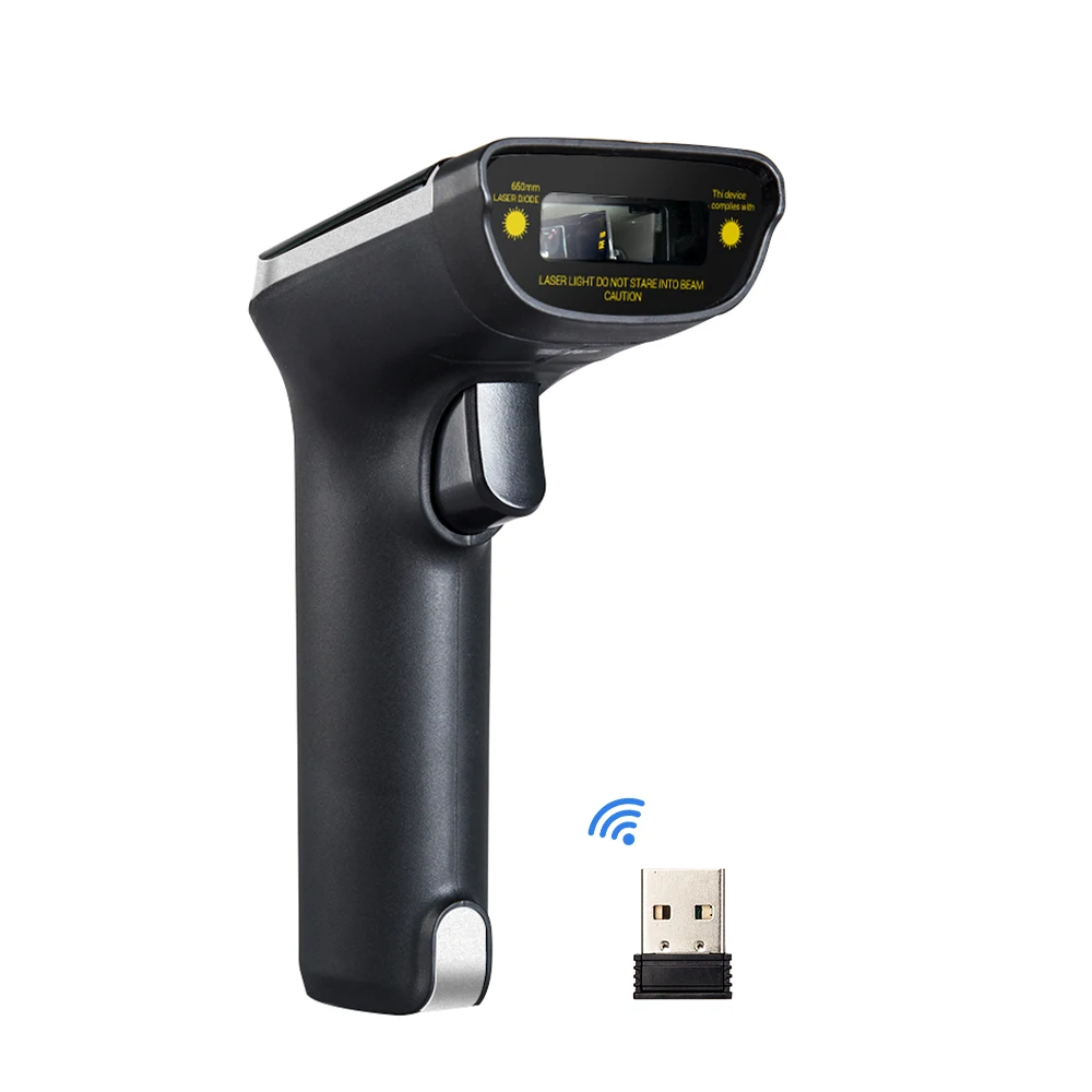 EYOYO EY-007S беспроводной 1D сканер штрих-кода 3mil до 60 м лазерный светильник USB проводной 2,4 ГГц беспроводной 1D сканер штрих-кода
