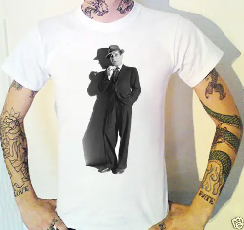 Футболка HUMPHREY BOGART с принтом из фильма боги Noir MovieStreetwear забавная одежда футболка в