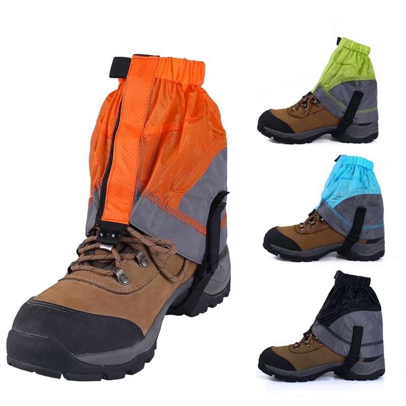 

Outdoor Silicon Coated Nylon Snow Leg Gaiters Waterproof Ultralight Legging Protection Guard Shoes Boots Cover Leg Hiking Climb