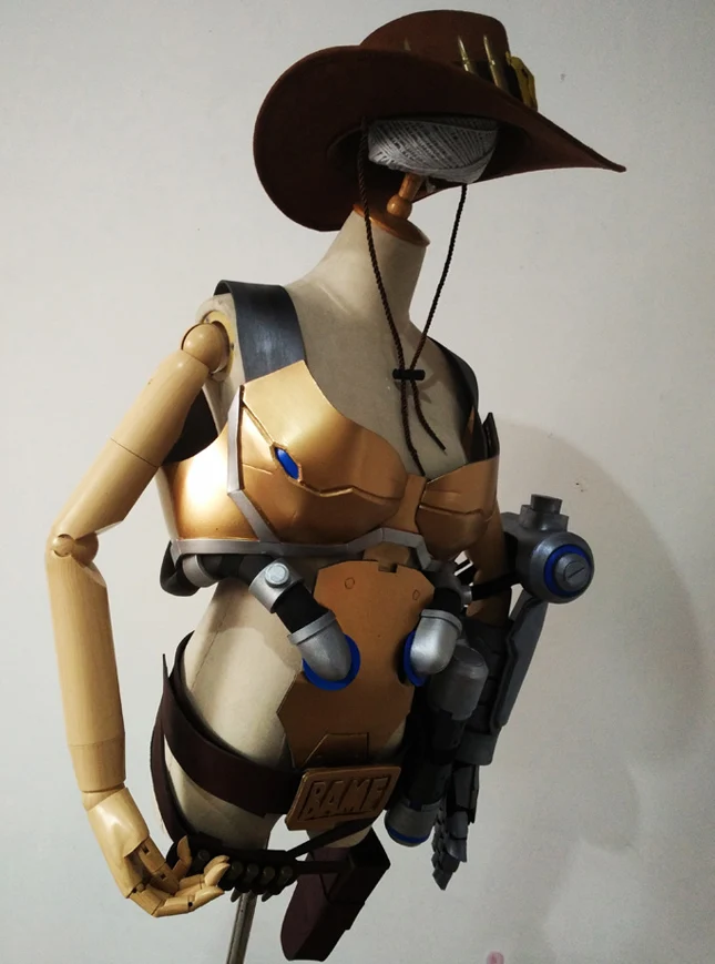 Настраиваемый Overwatch McCree genderbent Armor Cosplay купить|Страшные костюмы| |