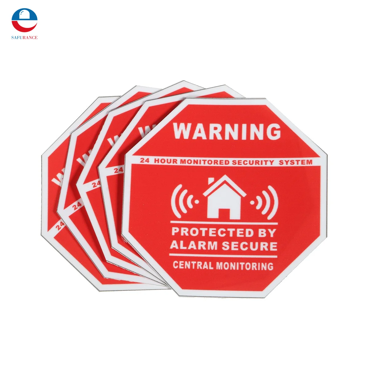 

5Pcs Home House Alarm Security Stickers / Decals Signs for Windows & Doors New