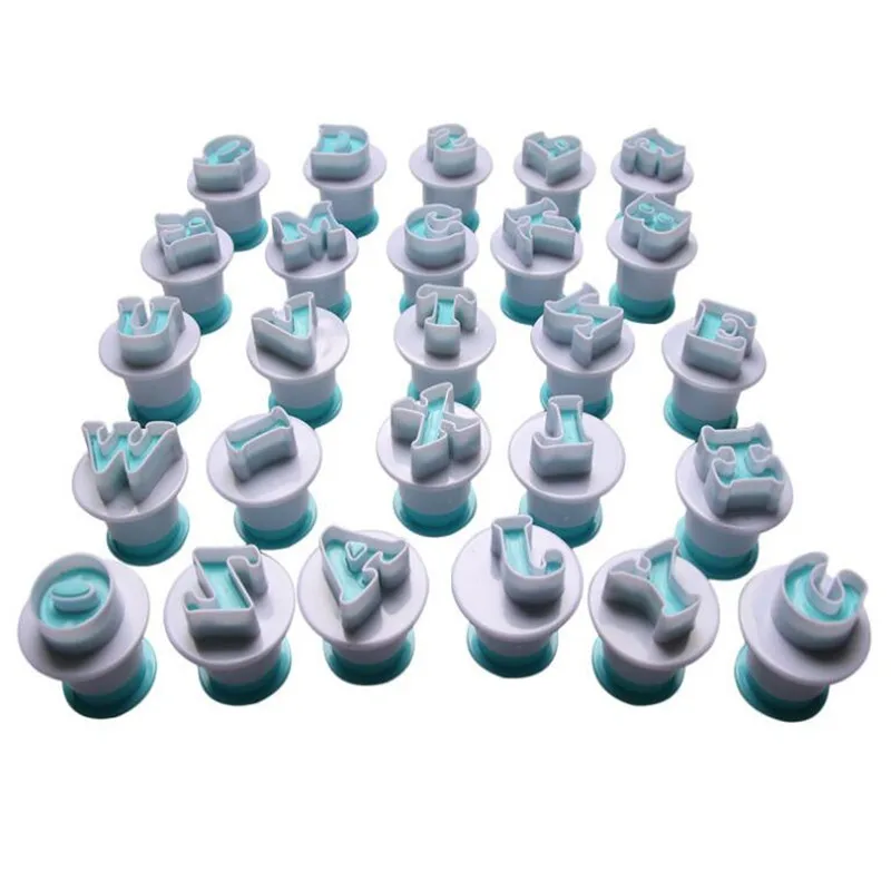 26PC/Set DIY Letters A-Z Cake Mold Cookie Food-Grade Fondant Cutter Buscuit Sugarcraft Decoration Tool | Дом и сад