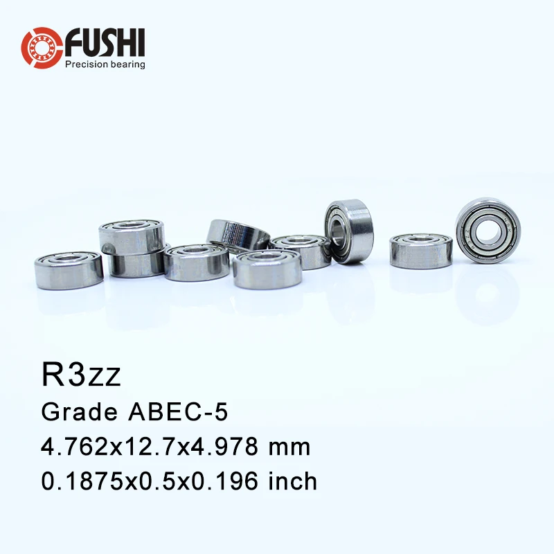 R1212zz R3zz R2 5ZZBearing R8rs ABEC 1 10 шт двойные экранированные фонарикоподшипники|Подшипники|