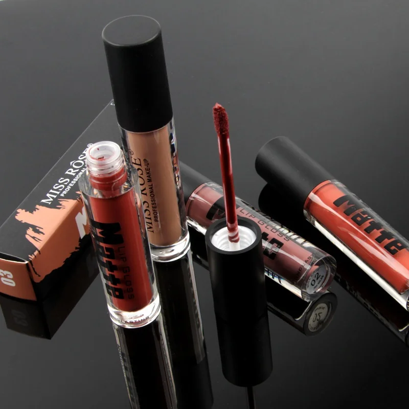 Красота красная помада матовая губная водонепроницаемый макияж Пигмент