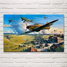 Dive bomber Hurricane Blitzkrieg Luftwaffe Hawker aircraft Декор для гостиной домашний