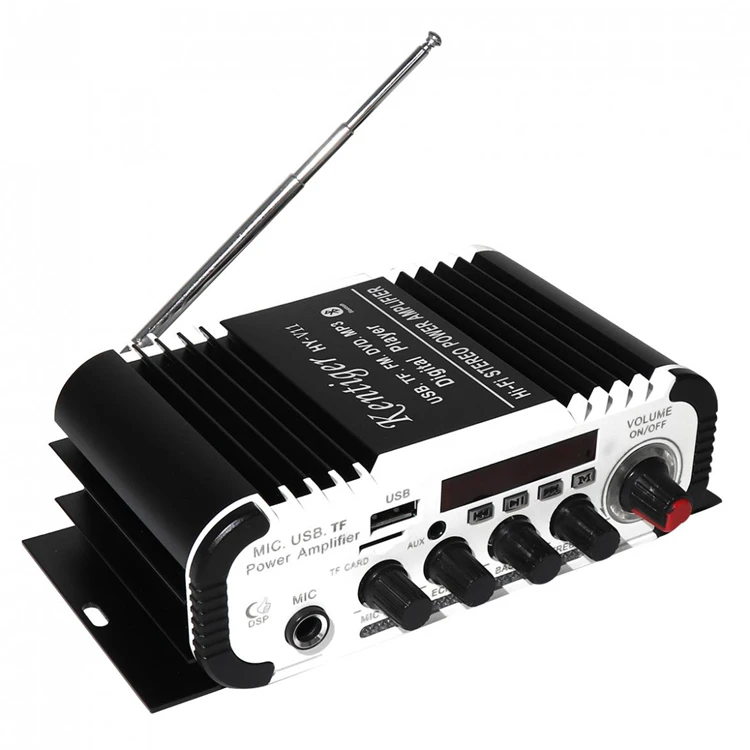 Kentiger HY-V11 поддержка 6,5 мм микрофон Bluetooth усилитель USB TF FM AUX Многофункциональный ЦАП караоке динамик Amplificador