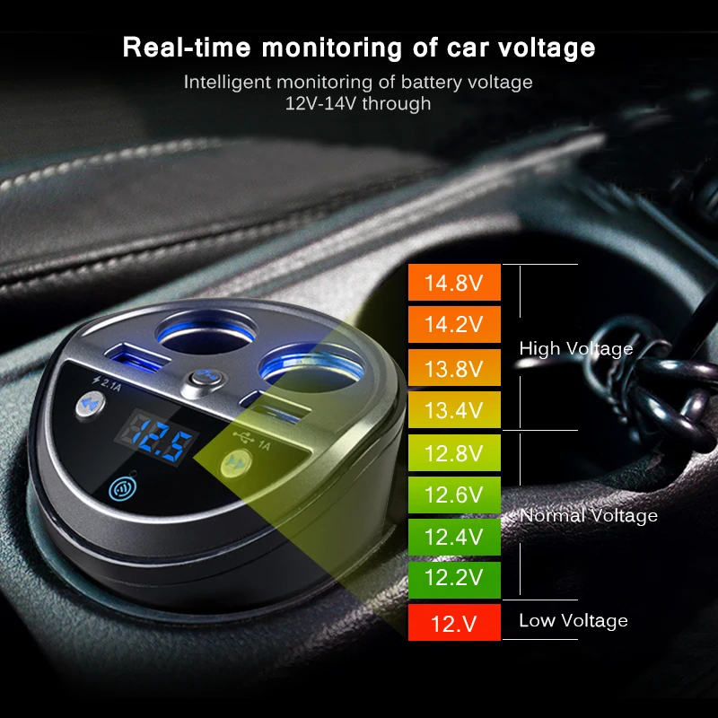 ANLUD Bluetooth FM передатчик автомобильный комплект Hands Free прикуриватель двойной USB
