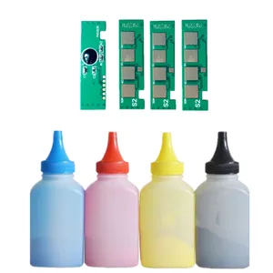 4 запасных цветного тонер-порошка + 4 чипа CLT-406S clt406s тонер-картридж для Samsung CLX-3305 CLX-3305W CLX-3305FW CLX-3305FN 3306FN