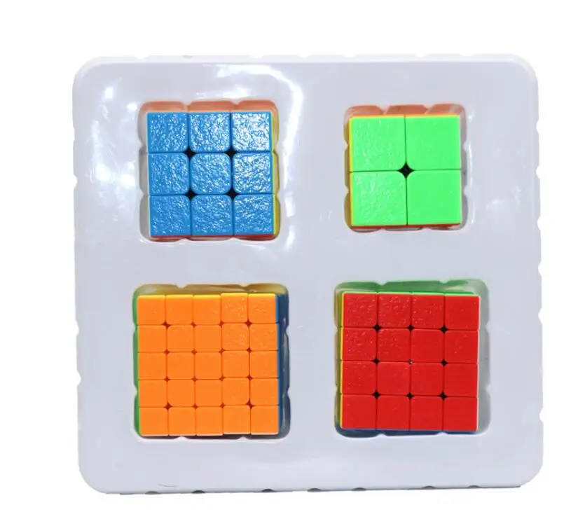 Оптовая продажа 4 шт./лот GEM Magic Cube 2x2 3x3 4x4 5x5 подарок один посылка красочные
