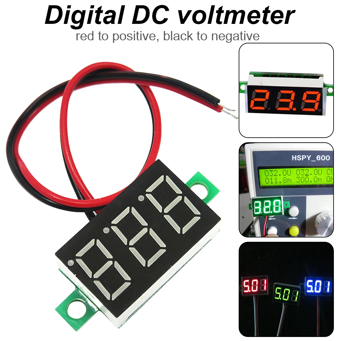 0 36 дюймовый Мини цифровой вольтметр DC2.5V-30V светодиодный дисплей модуль тестер