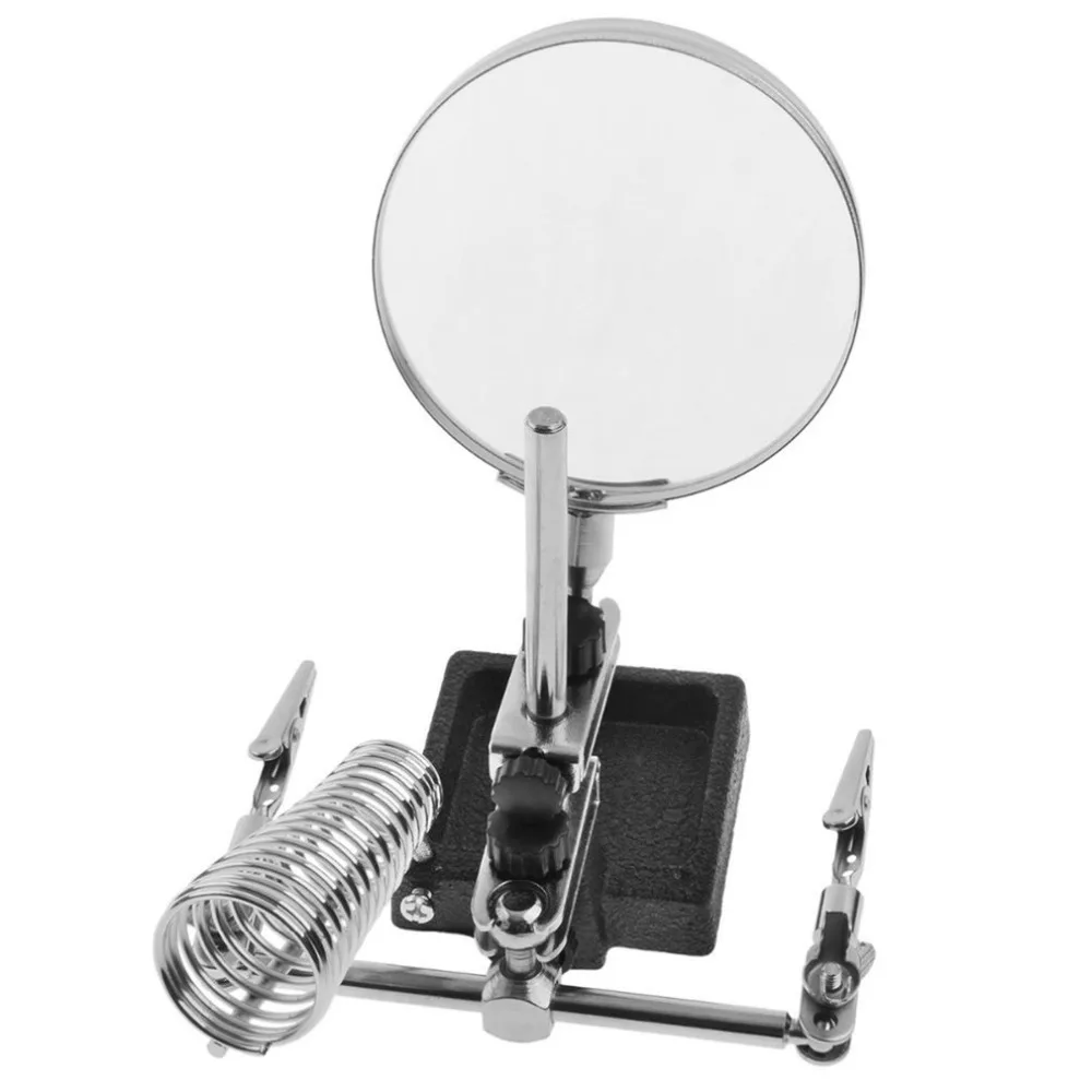 Multi-function Spring Clamp Type Electric Iron Auxiliary Experimental Workbench Detection Magnifying Glass | Инструменты