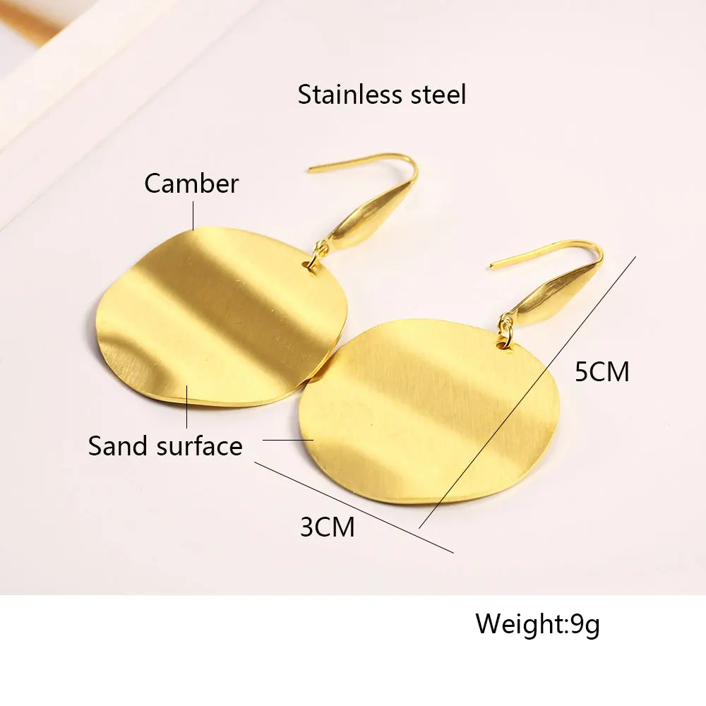 Висячие серьги OUFEI из нержавеющей стали для женщин модные украшения аксессуары