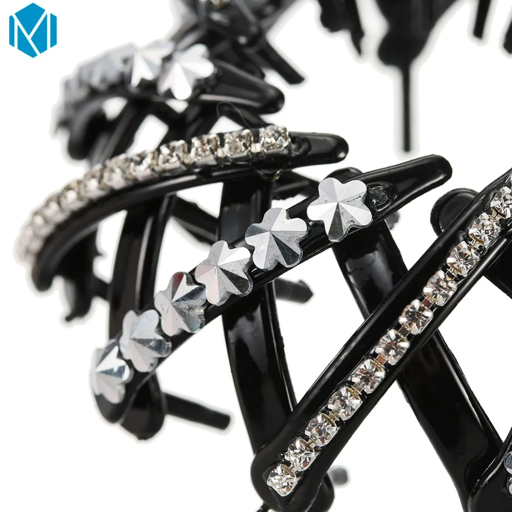 MISM Pearl Стразы Красочные бутон коготь для волос булочка Hairgrip заколки аксессуары и
