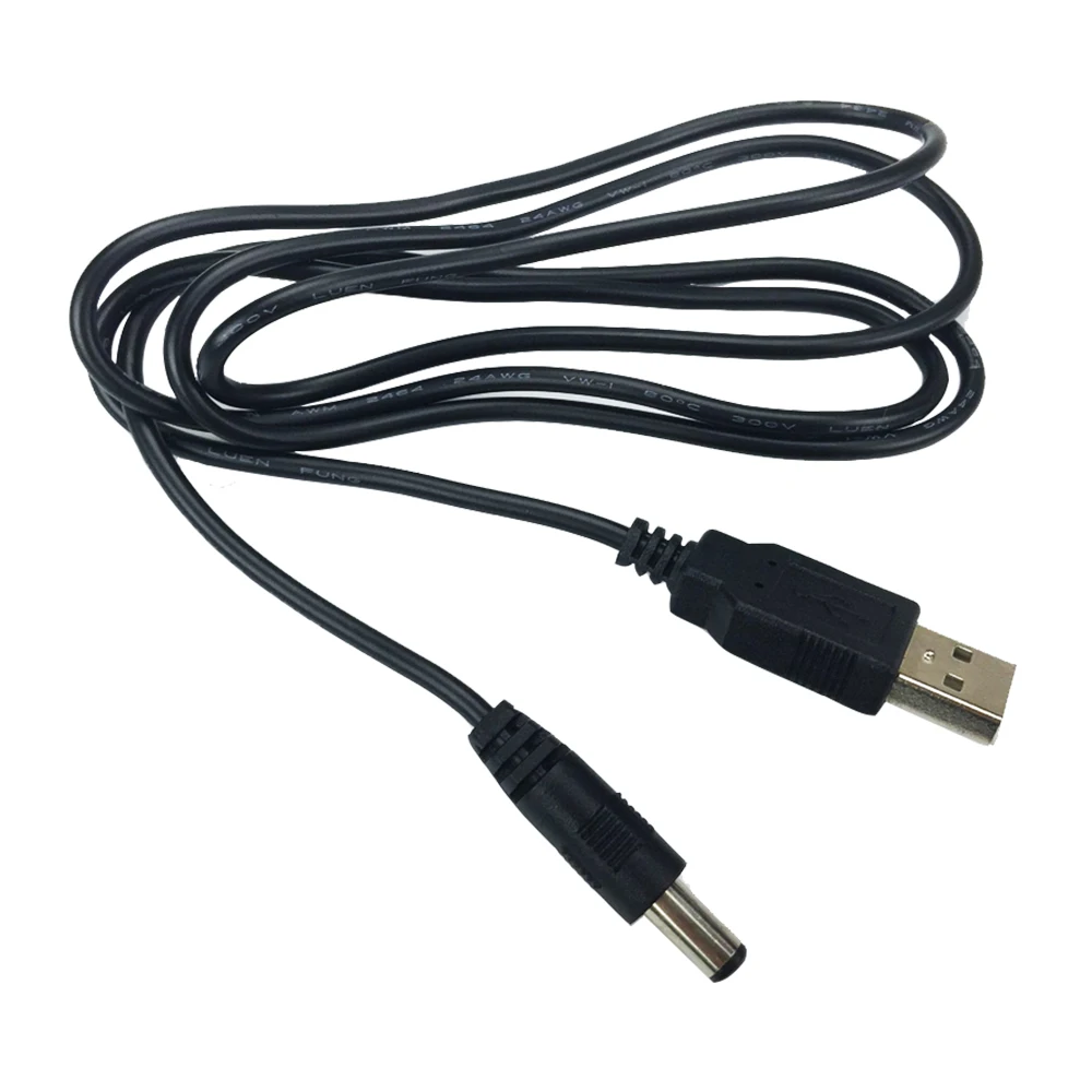 USB кабель постоянного тока для зарядного устройства 5.5X2.1mm баррель Джек Кабель