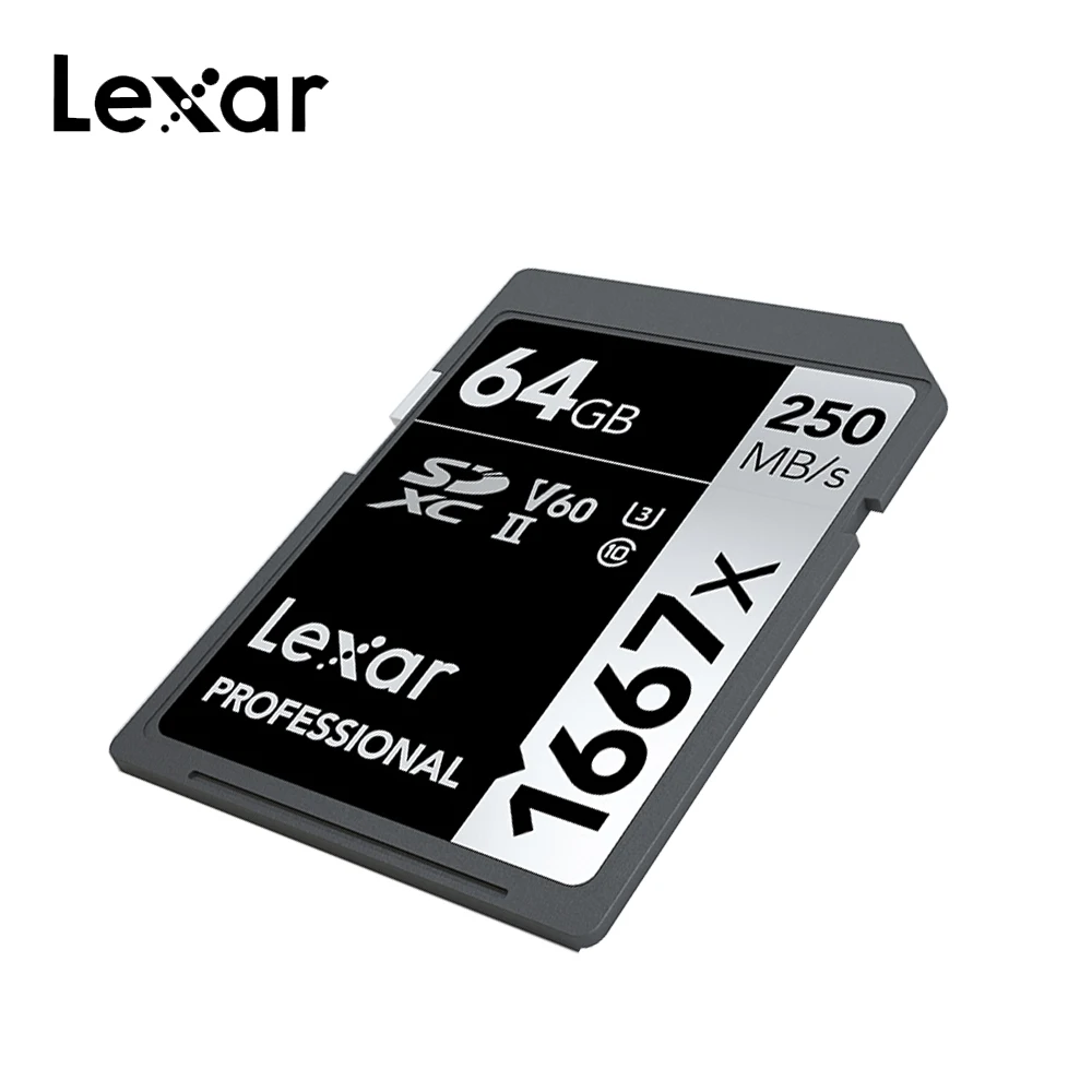 Lexar memory card Original sd card 64gb 128gb SDXC UHS-II U3 memory sd card 256gb High speed 250MB/s for Digital SLR/HD camera