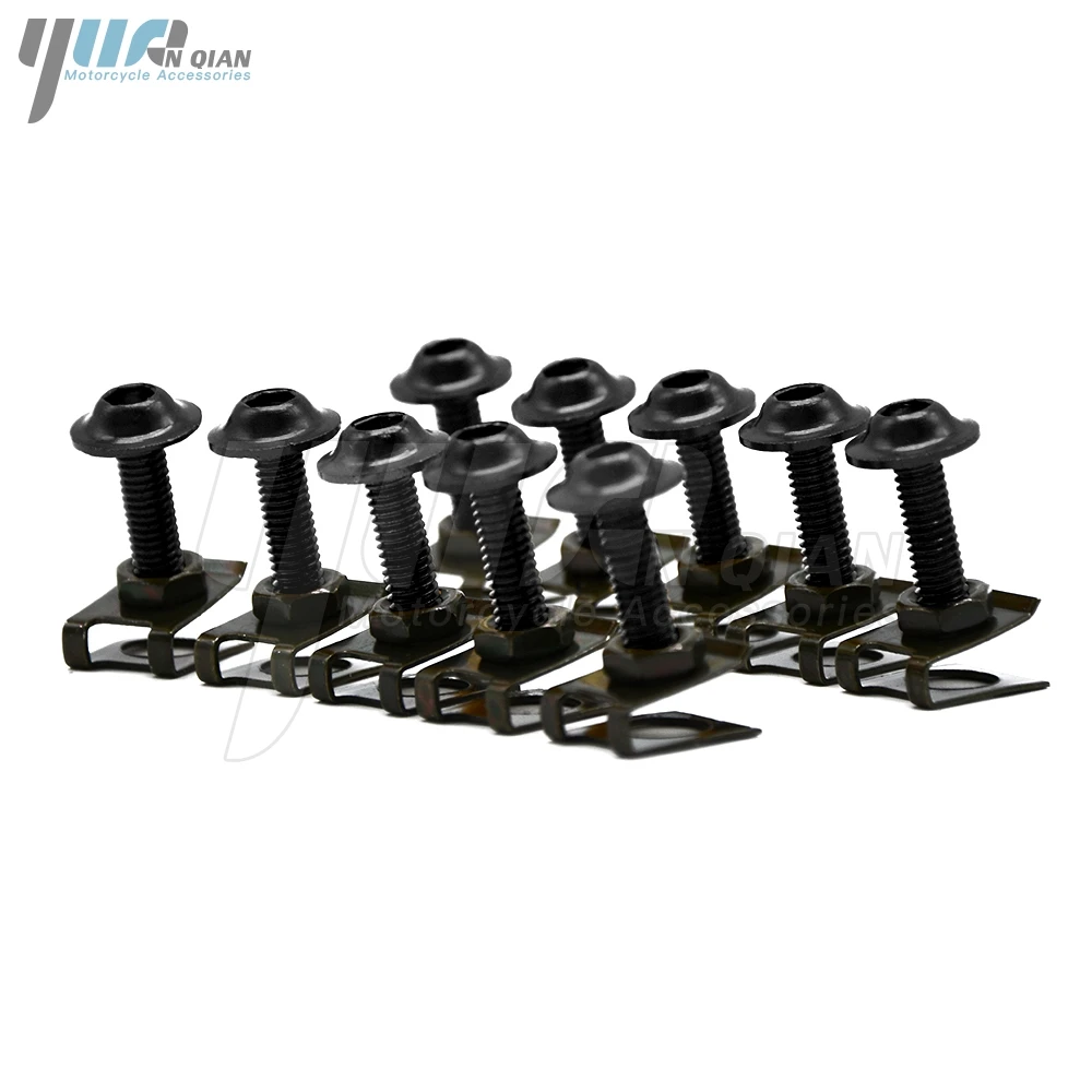 10PCS 6mm CNC motorcycle body work fairing bolts screwse for honda cbr600 f2 f3 f4 f4i cbr1000rr Cbr 1000 rr 1000rr cbr1000 | Автомобили и