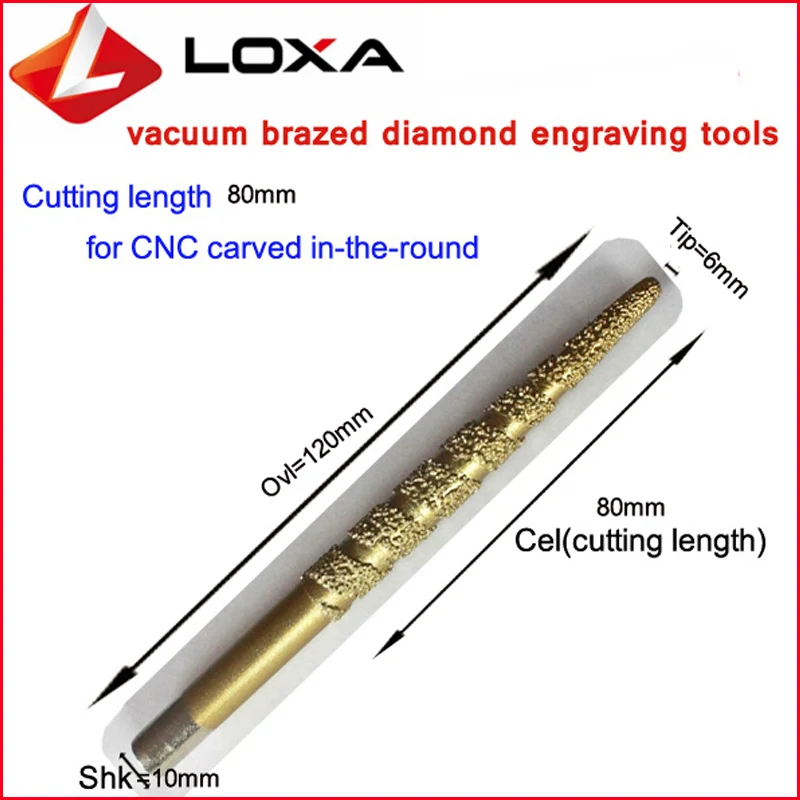 LOXA вакуумной пайки алмазная гравировка инструменты/Бит для Станков с чпу/резьба