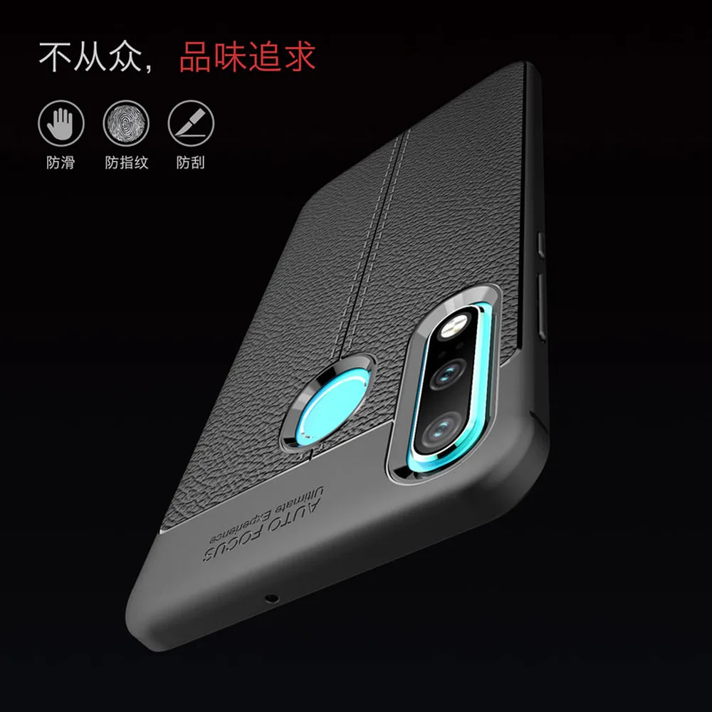 Подходящий чехол для Huawei P30 Lite мягкий силиконовый чехол-бампер искусственная