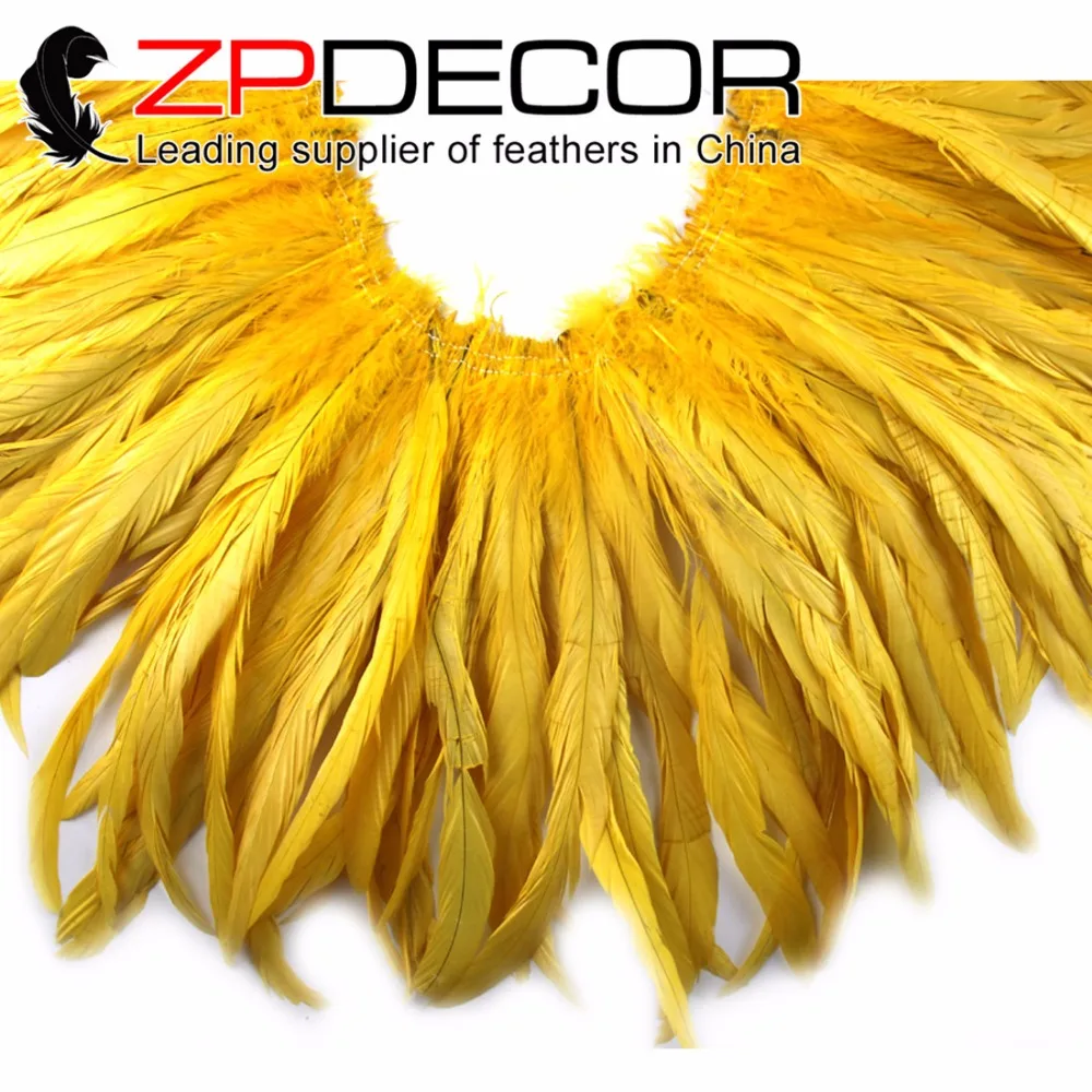 

Zpdecoration, 10 ярдов/партия, 12-14 дюймов, желтый петух, Coque, хвостовые перья, перышки для украшения костюма