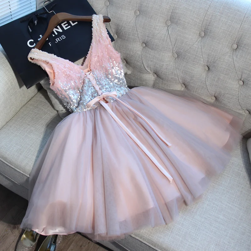 Новое поступление vestido Длинный Розовый Короткое вечернее платье на выход 2021