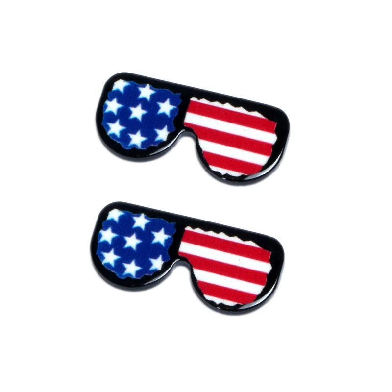 

Стеклянные акриловые декоративные бусины с плоским основанием, 30 шт., национальный флаг, кабошон, скрапбукинг «сделай сам» для украшения од...