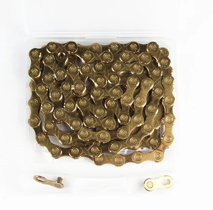 12 Скоростей KMC X12 126L MTB горный велосипед Fietsketting 12 s Gouden Ketting met Magische Knop voor Fietsonderdelen met Originele doo