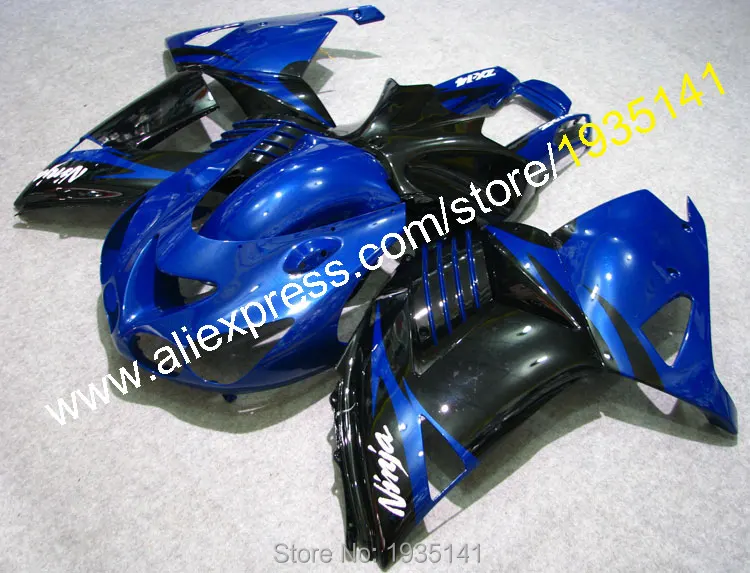 

Для Kawasaki Ninja обтекатели комплект ZX14R 2006-2011 ZZR 1400 06 07 08 09 10 11 цвет синий, черный; Большие размеры тела ZX-14R (литья под давлением)