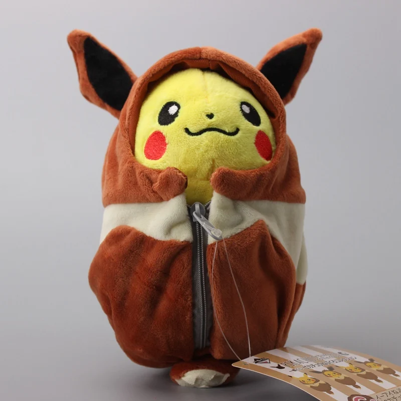 Пикачу Косплей Eevee халат спальный мешок плюшевые игрушки мультфильм модные мягкие куклы 25 см