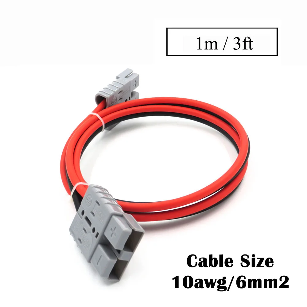 3ft 6.0mm2 Провод для подключения аккумулятора 14/12/10awg 0,3 м 1 м 2 м 3 м 5 м 10 м ups power SH50 SMH Plug 50A 600 в Удлинительный кабель Солнечный разъем - Цвет: 3ft 6.0mm2
