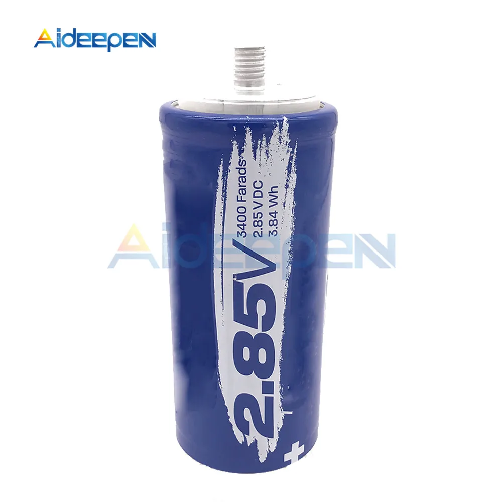 2,85 V 3400F супер фарад конденсатор 145*60 мм высокий ток Ultracapacitor 2.85V-3400F 145x60 мм для авто автомобильный источник питания