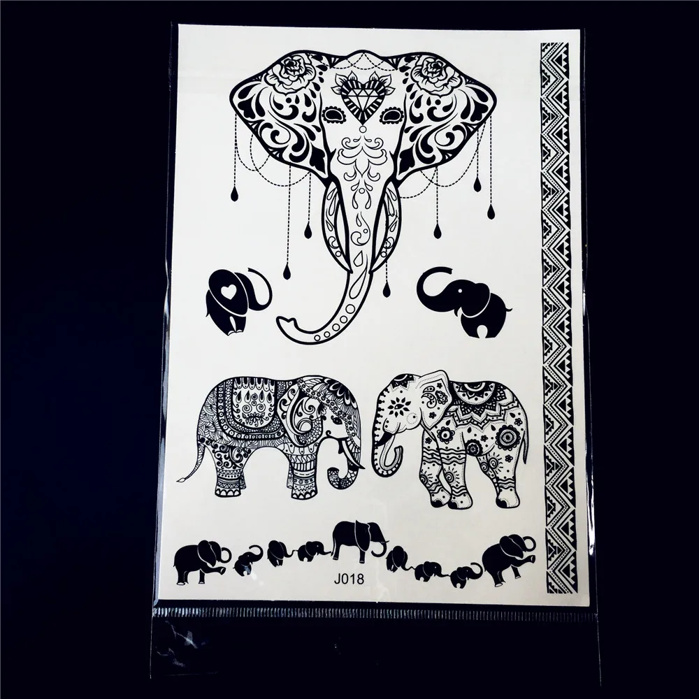 1 шт. женский боди арт временная татуировка белые чернила Хна Дизайн