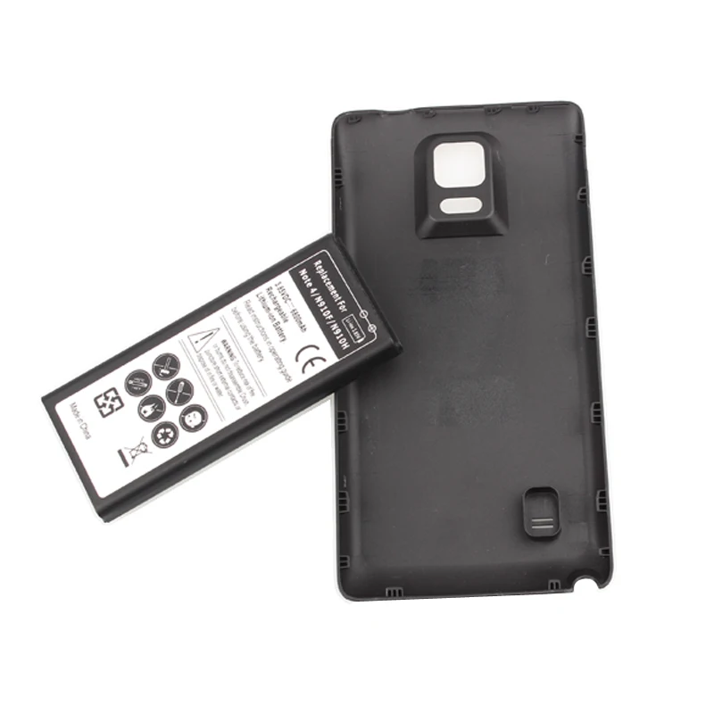 Аккумулятор для телефона GOLDFOX 1 х 6800 мАч + Черная задняя крышка чехол Samsung Galaxy Note 4