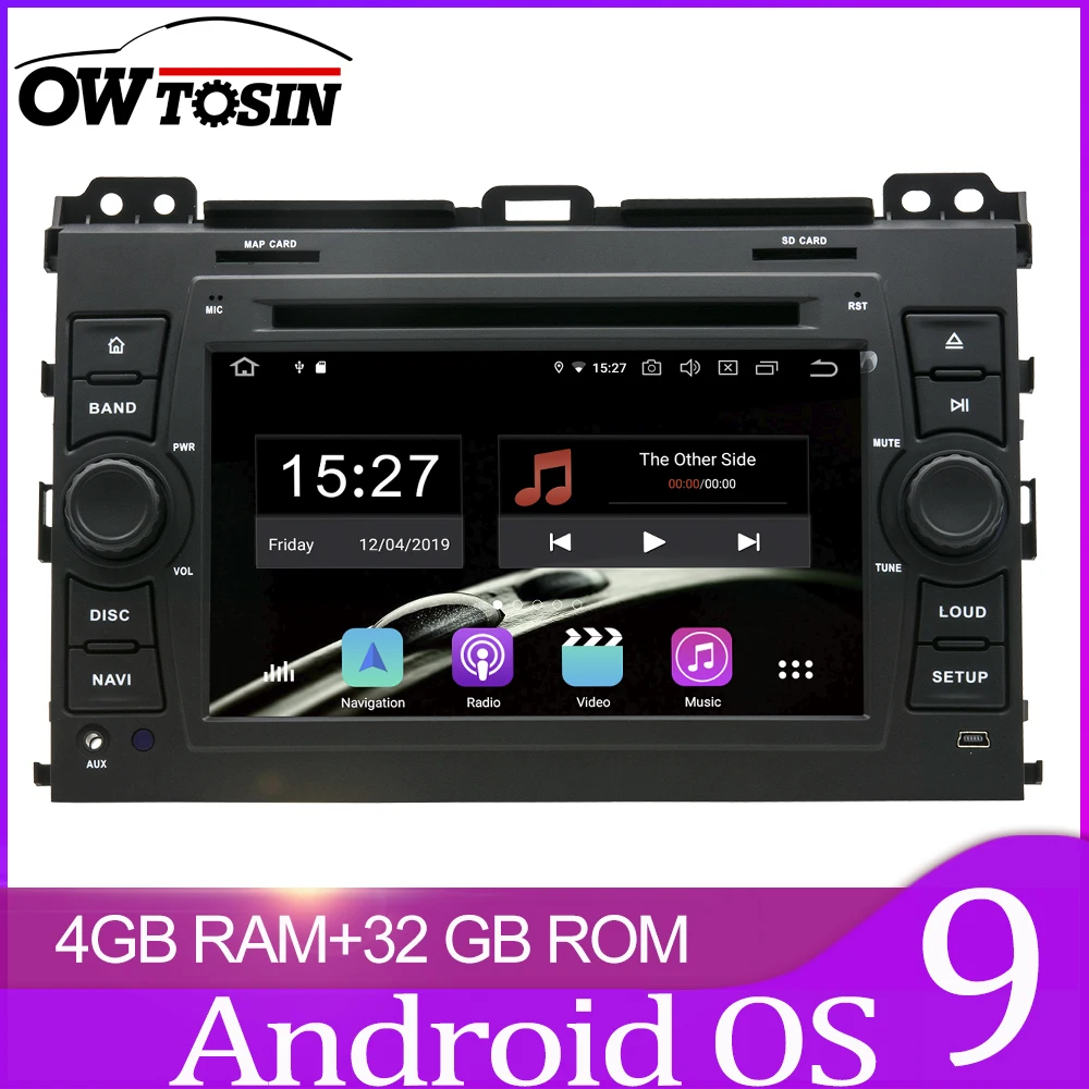 Автомагнитола Owtosin мультимедийный видеоплеер навигация GPS Android 9 0 для Toyota Land Cruiser