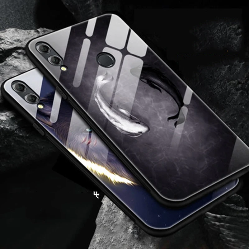 Милый мультяшный чехол из закаленного стекла для huawei Honor 8X, защитный чехол s для huawei Honor 8 X, чехол Honor8X, чехол