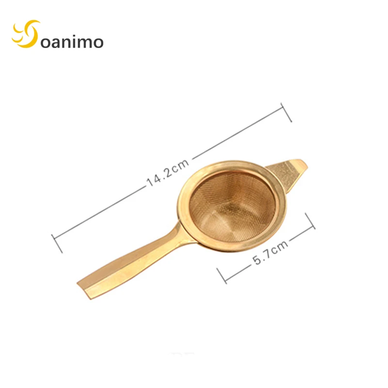 Soanimo Чай заварки + чашки Нержавеющая сталь фильтр простой Форма с длинной ручкой