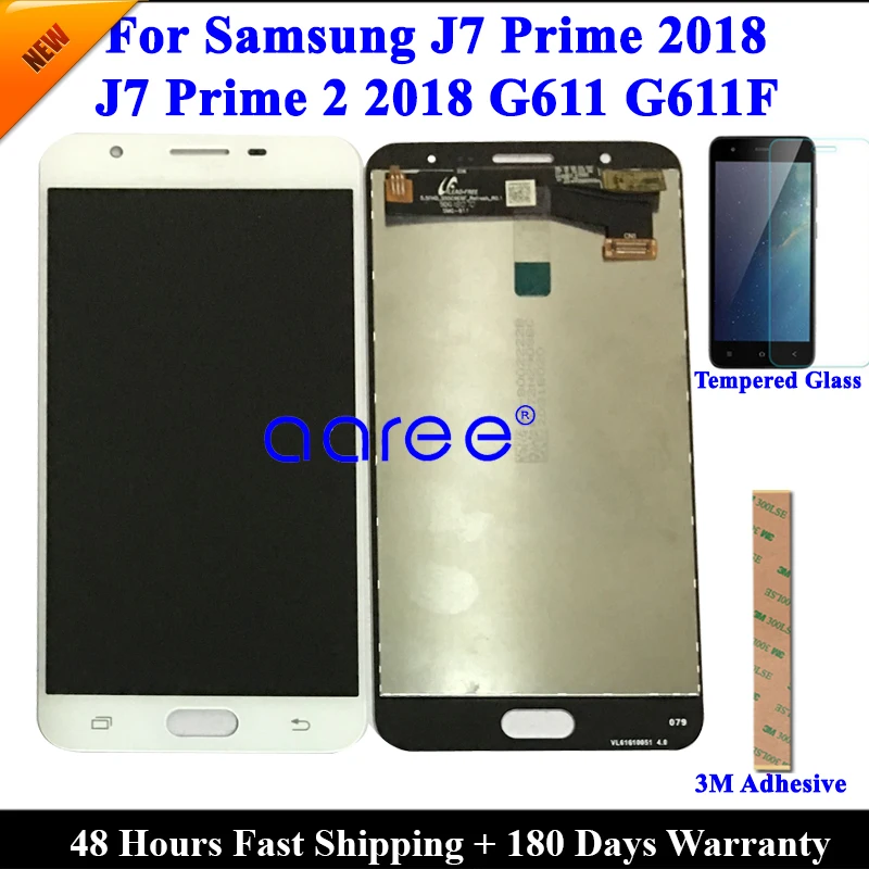 Класс AAA ЖК дисплей для Samsung J7 Prime 2018 G611 кодирующий преобразователь сенсорного