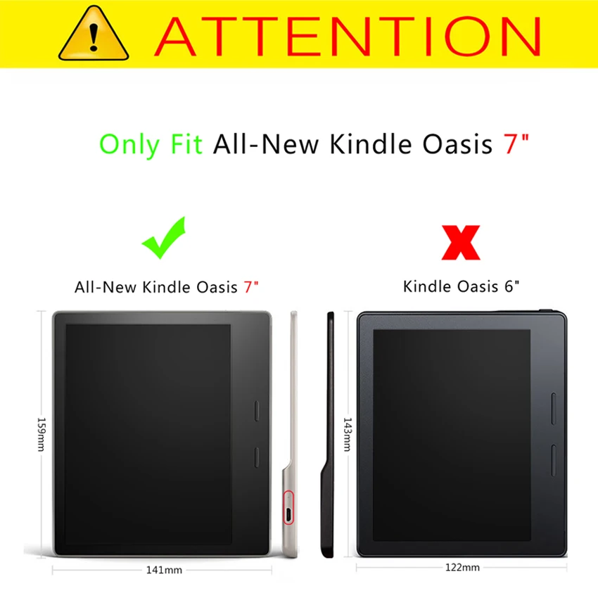 Чехол для Amazon Kindle oasis 7 дюймов откидной из искусственной кожи чехол подставка