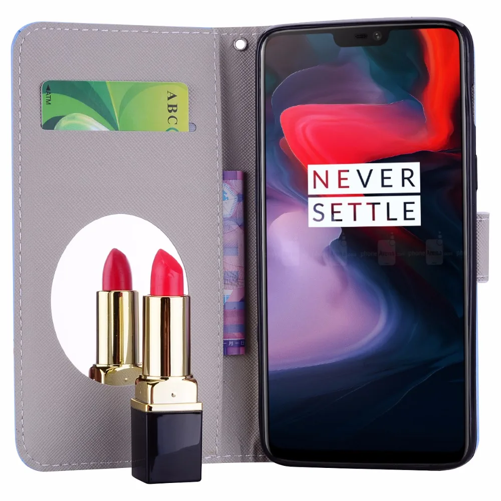 Чехол для телефона OnePlus 6 T/OnePlus чехол из искусственной кожи с откидной крышкой