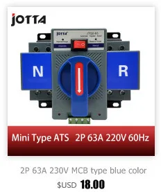 Американская классификация проводов 2р 63A 230V МСВ Тип белого цвета с двумя Мощность автоматического переключения ATS Номинальное напряжение 220 V/380 V Номинальная частота: 50/60 Гц