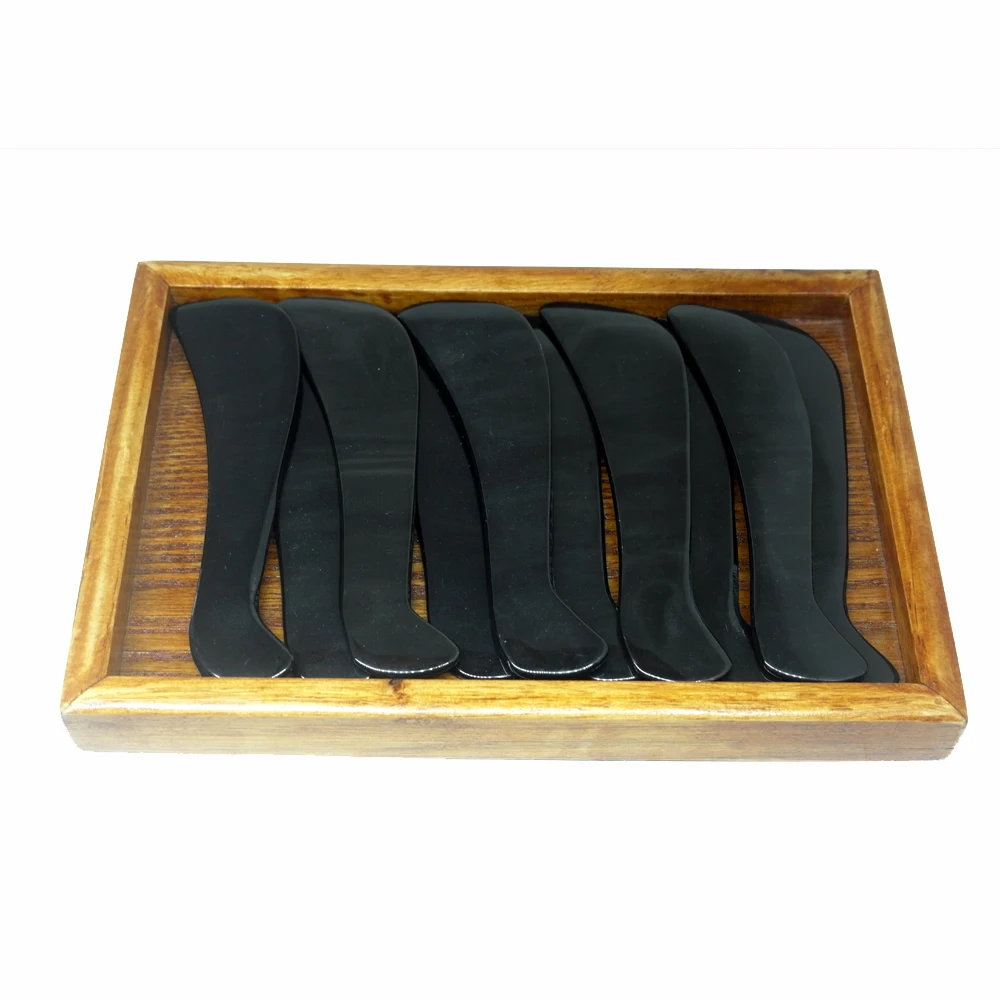 Хорошее качество! Массажный инструмент для тела меридиан гуаша доска буйвола