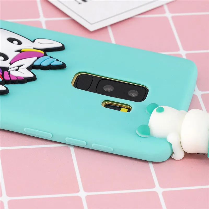 3D Luxury Cartoon Simple Candy Cute Note8 TPU Phone Back Cover Case For samsung galaxy s6 s7 edge s8 s9 plus note 8 9 Carcasas |