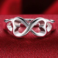 silver women ring 925 sterling silver heat love finger rings for women girl trendy jewelry 2019 new