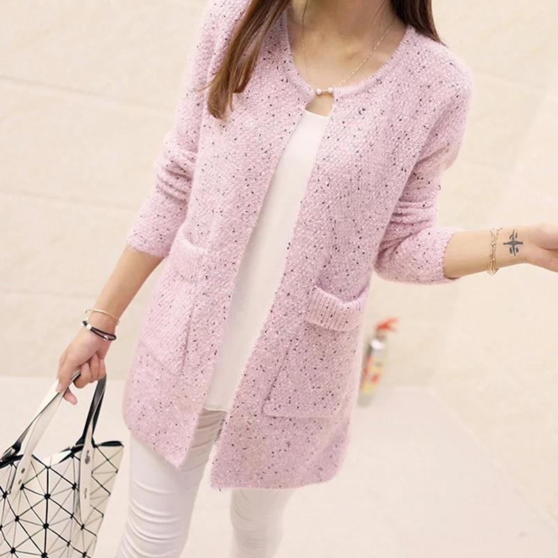 TIGENA Long Cardigan Female 2019 Spring Autumn Sleeve Crochet Women Sweater Knitted Jacket Tops |